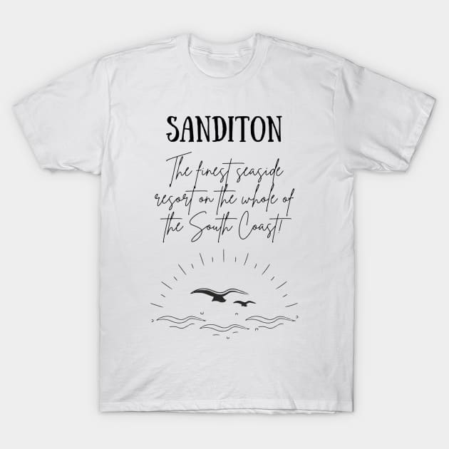 Sanditon The Finest Seaside Resort T-Shirt by Regency Romp